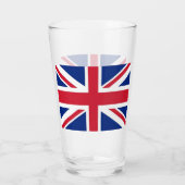 Coupe en verre patriotique avec drapeau du Royaume (Dos)