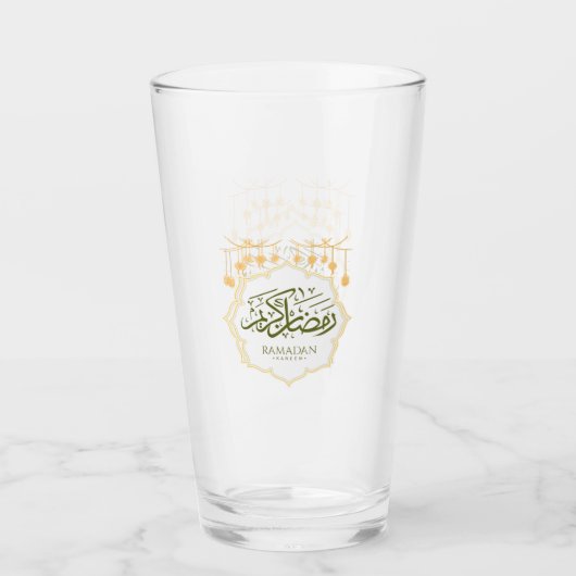Coupe en verre Ramadan Kareem (Devant)