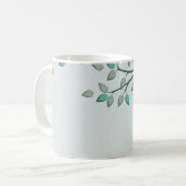 Coupe Feuille verte Arbre Coffee Mug (Devant gauche)