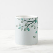 Coupe Feuille verte Arbre Coffee Mug (Centre)