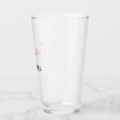 Coupe Flamant rose rose en verre (Gauche)