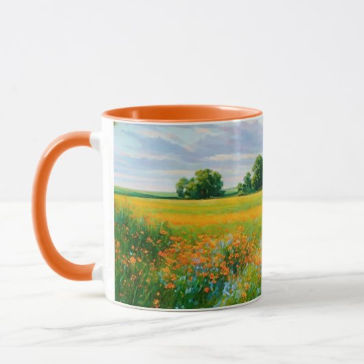Coupe fleur sauvage et Barn Art Mug (Gauche)