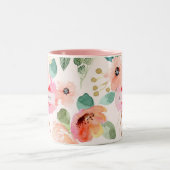 Coupe Floral Aquarelle de café Mug Porcelain Tea C (Centre)