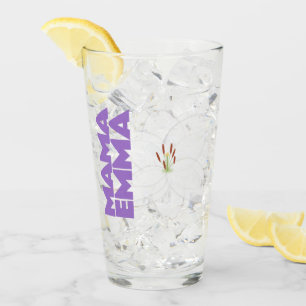 Coupe Florale Personnalisée en Verre avec Design L