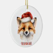Coupe Fox personnalisées ornement de Noël (Droite)