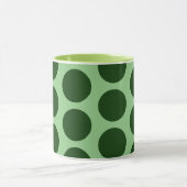 Coupe Green Polka Dot Art Mug (Centre)