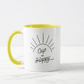 Coupe Happy Sunshine Modern Cute Chic Mug (Gauche)