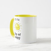 Coupe Happy Sunshine Modern Cute SUN Mug (Devant gauche)