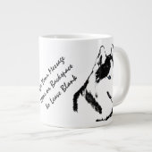 Coupe Husky Jumbo Mug Siberian Husky Personnalisée (Devant droit)