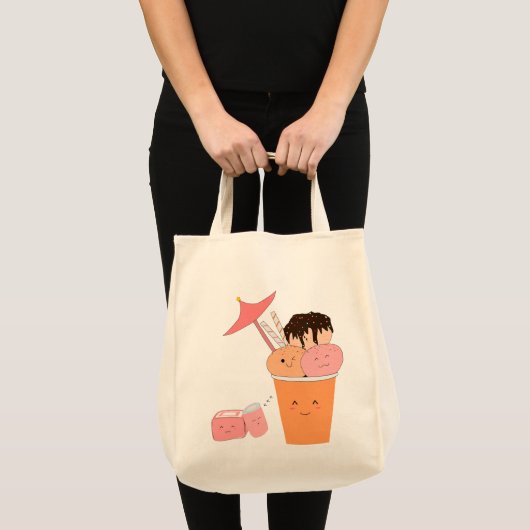 Coupe Kawaii de crème glacée | SAC FOURRE-TOUT (Devant (produit))