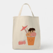 Coupe Kawaii de crème glacée | SAC FOURRE-TOUT (Dos)