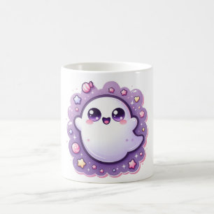 Coupe Kawaii Ghost Mug Cute Pastel Halloween Coffw