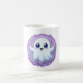 Coupe Kawaii Ghost Mug Cute Pastel Halloween Coffw (Centre)