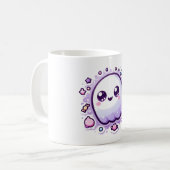 Coupe Kawaii Ghost Mug Cute Pastel Halloween Coffw (Devant gauche)