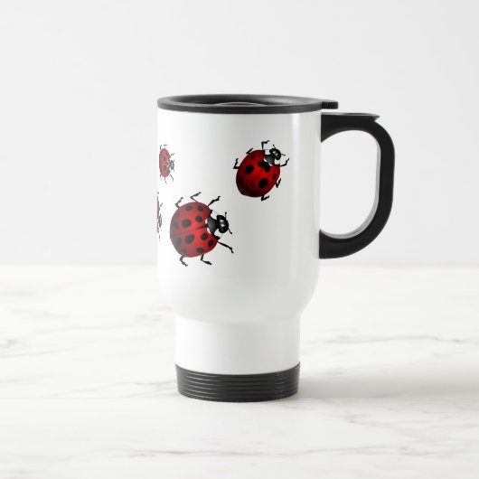 Coupe Ladybug Art Travel Mug Beer Glass Ladybug Cu (Droite)