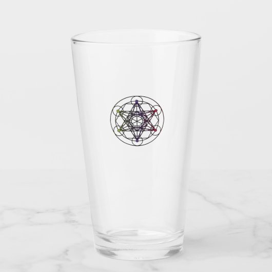 Coupe Metatron Cube de verre (Devant)