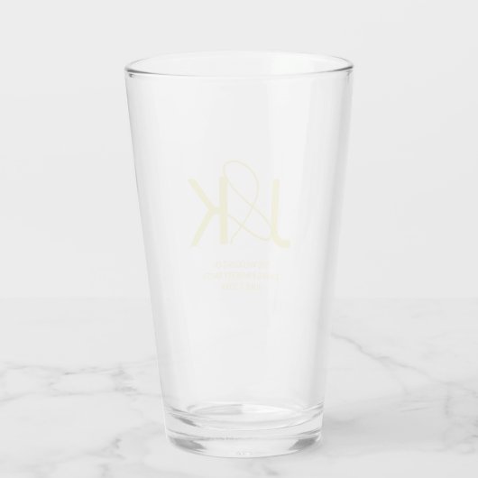 Coupe Monogramme Or en verre (Dos)