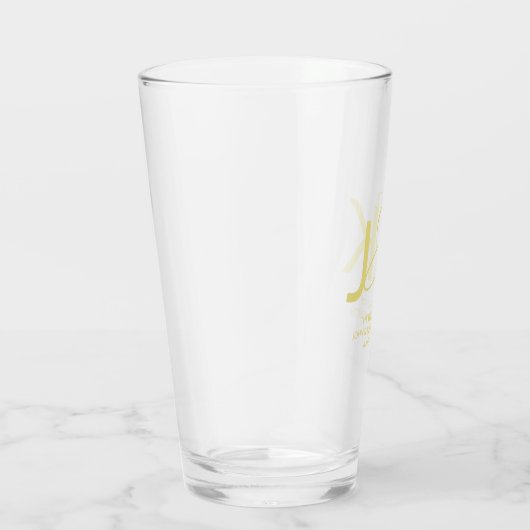 Coupe Monogramme Or en verre (Droite)