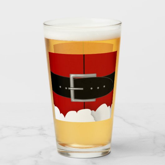 Coupe père Noël de verre (Dos (rempli))