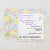 Coupe personnalisée en tant que Invitation de Baby (Devant / Derrière)