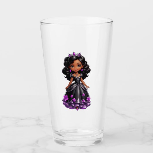 Coupe Princesse Noire en verre (Devant)