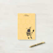 COUPE QUEEN BEE HONEYCOMB MOTIF POST-IT NOTEPAD (Sur un bureau)
