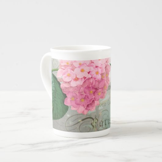 Coupe Redoute de Mug Hydrangea Rose (Devant gauche)