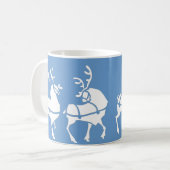 Coupe Reindeer Mug Coffee Festive Blue Christmas C (Devant gauche)