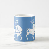 Coupe Reindeer Mug Coffee Festive Blue Christmas C (Centre)