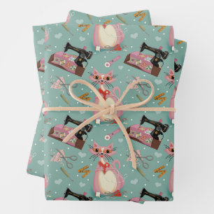 Coupe Retro Galentine ! 3 feuilles Papier à envelo