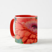 Coupe rouge Gerbera Daisy Flower Art Mug (Devant gauche)