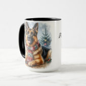 Coupe Shepard ChristmasCoffee Mug (Devant gauche)