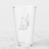 Coupe Stabby Cockatiel (Whiteface) de verre (Dos)