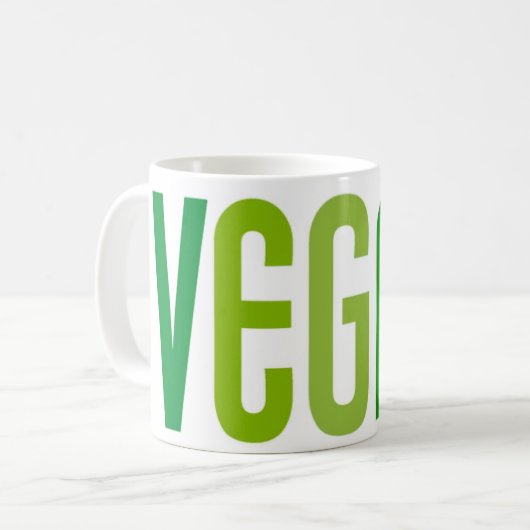 Coupe Vega Vert Café Mug (Devant gauche)