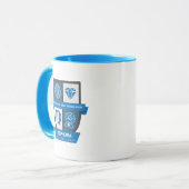 Coupe Virgone de la Fête d'Anniversaire™ pour Mug (Devant gauche)