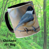 Coupe Wild Bird Art Mug de Chickadee de Caroline
