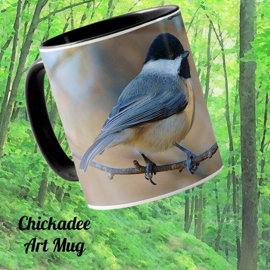 Coupe Wild Bird Art Mug de Chickadee de Caroline