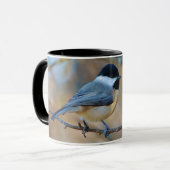 Coupe Wild Bird Art Mug de Chickadee de Caroline (Devant gauche)