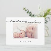 COUPER | Carte faire-part de naissance d'amour ・ C (Debout devant)