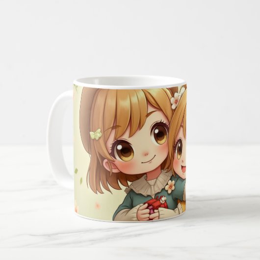 couper filles Mug (Devant gauche)