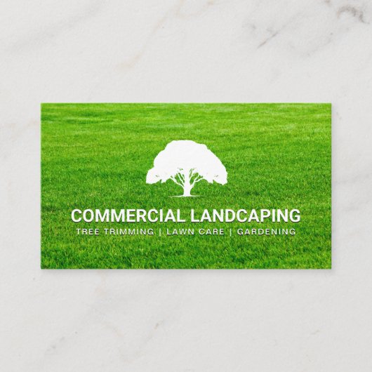 Couper la pelouse | Carte de visite d'arborescence (Devant)