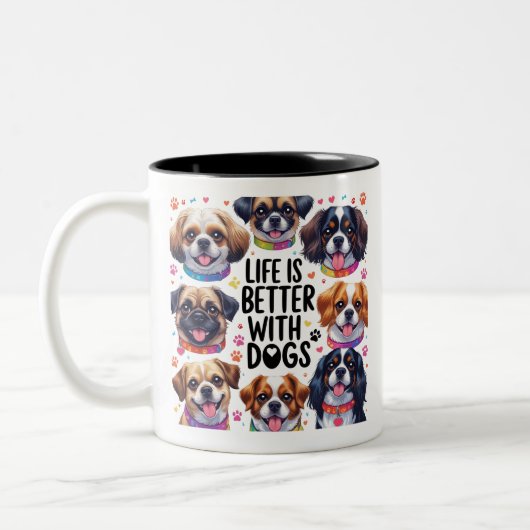 Couper le chien Mug Lover Cadeau café Mug Cup Cade (Gauche)