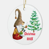 Couper Notre Ornement En Céramique Arbre De Noël (Gauche)