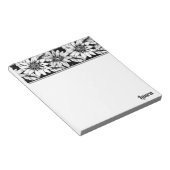 Couper soi-même | Fleurs Avec Bloc-Notes De Nom (Incliné)