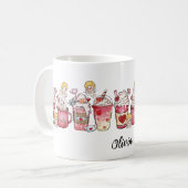 COUPES DE CAFÉ ROSE CUPID VALENTINE'S DAY NAME MUG (Devant gauche)