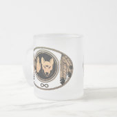 Coupes de loup de tribus Metis Drapeau Mugs & Coup (Devant gauche)