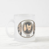Coupes de loup de tribus Metis Drapeau Mugs & Coup (Gauche)