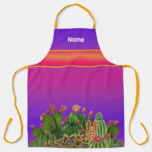 Coupes de succulents Tout-sur-impression tablier (Recto)