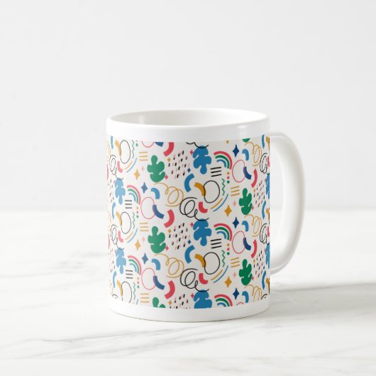 Coupes et mugs colorés modernes (Devant droit)