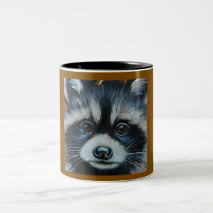 Coupes et tasses de Raccoon au visage doux